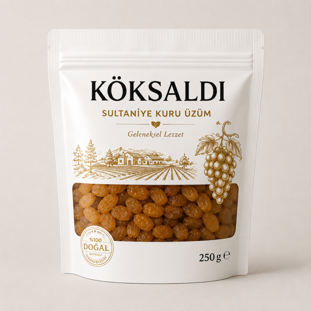 KÖKSALDI KLASİK SULTANİYE KURU ÜZÜM 250gr